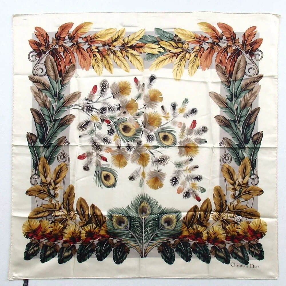 Authentic Christian Dior scarf silk [Used]